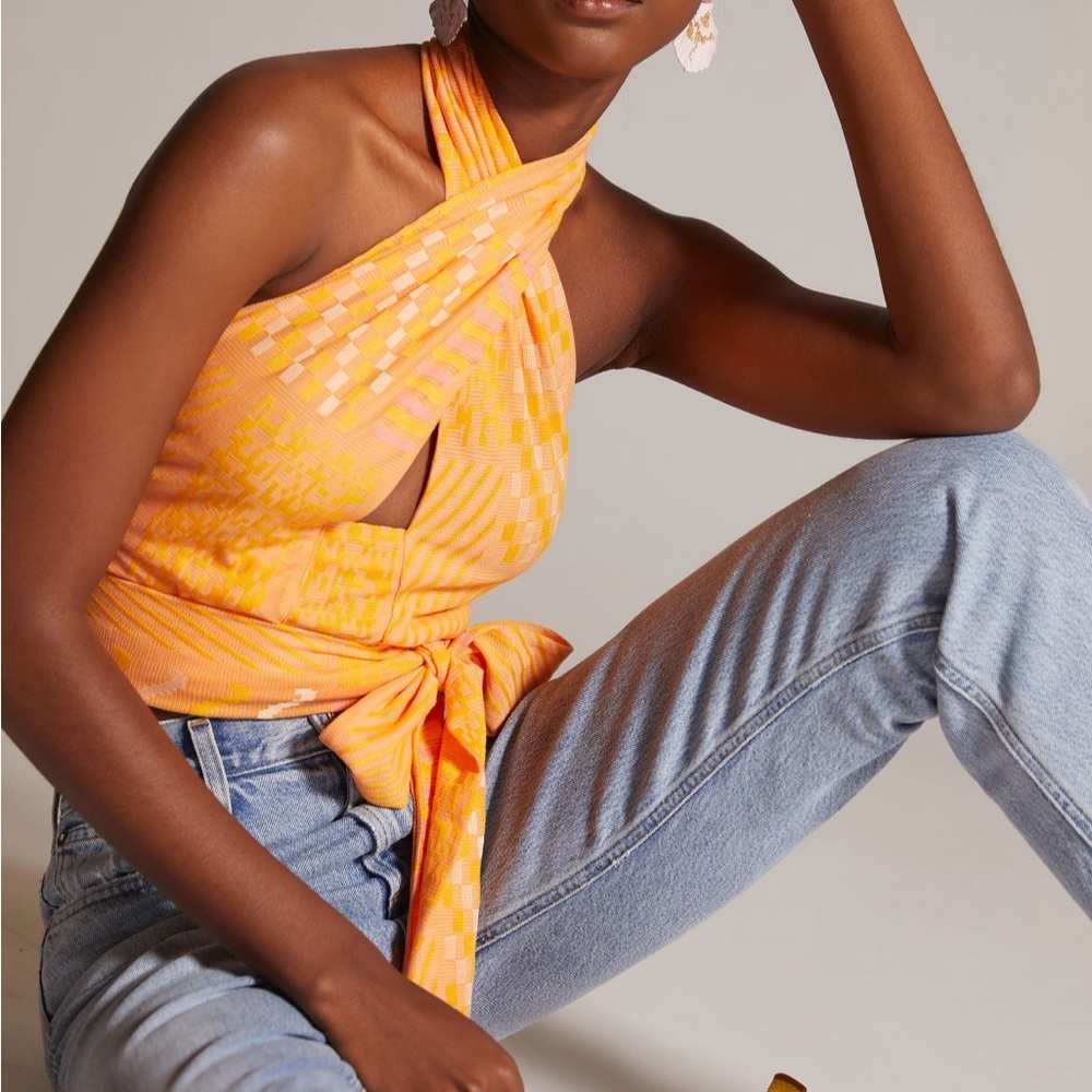 Eva Franco Halter Wrap Top